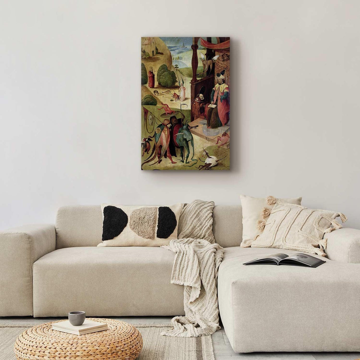 Leinwandbild - Hieronymus Bosch – St James and the Magician