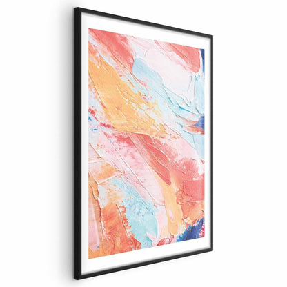 Poster - Colorful Harmony - dynamic color transitions in pastel tones Artgeist