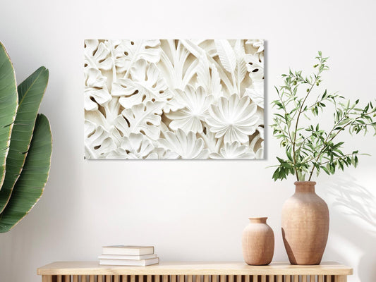 Leinwandbild - Ceramic Leaves (1 Part) Wide Artgeist