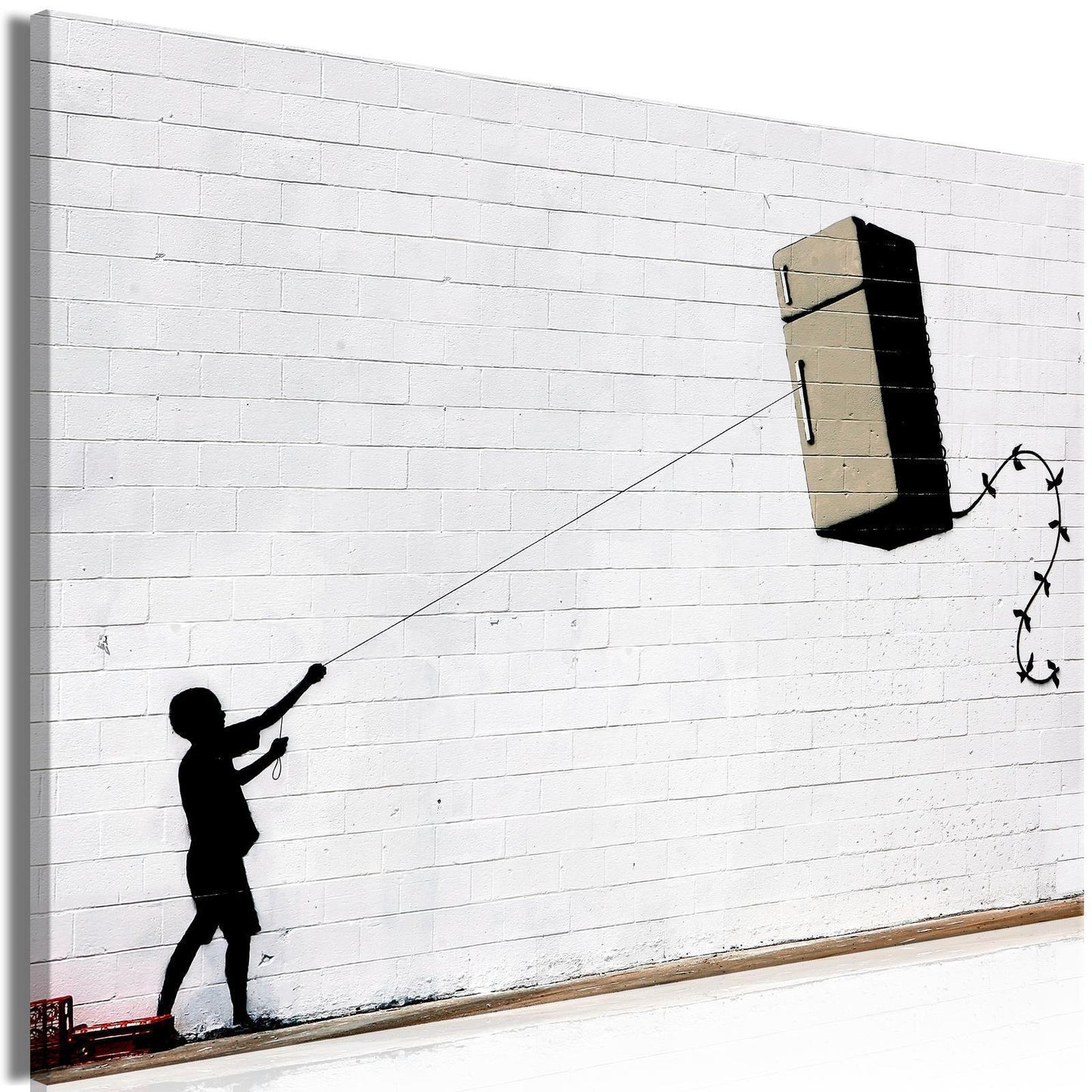 Leinwandbild - Flying Fridge (1 Part) Wide Artgeist