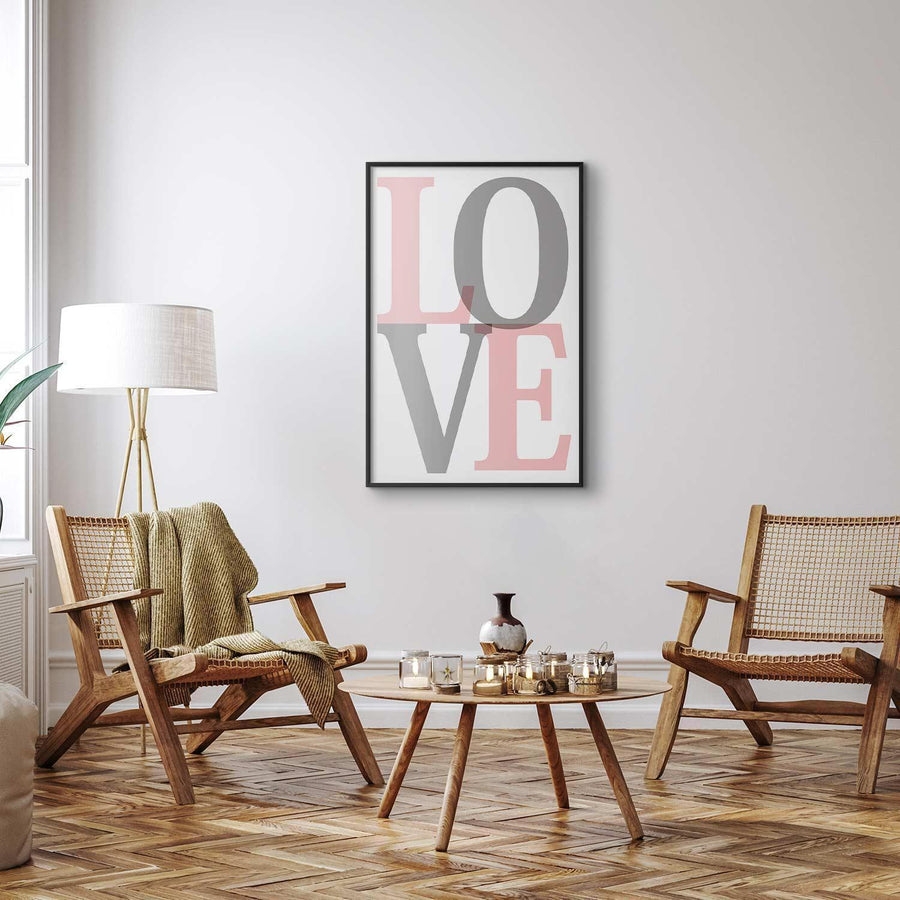 Poster - Gray Love Artgeist