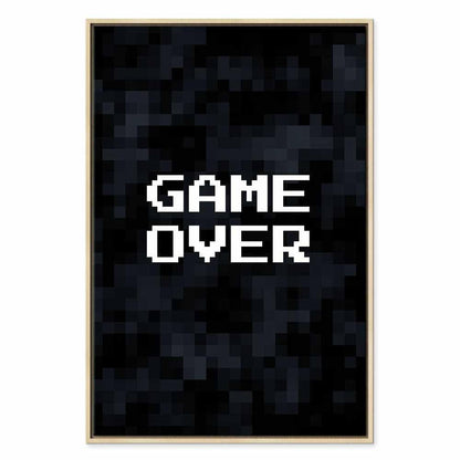 Leinwandbild - Pixel Game Over