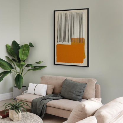 Leinwandbild - Rain on the Beach (1 Part) Vertical