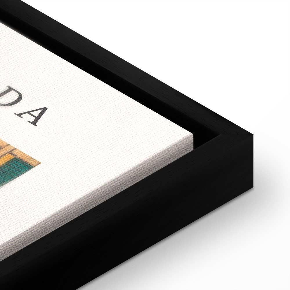 Leinwandbild - Woodcut (1 Part) Vertical