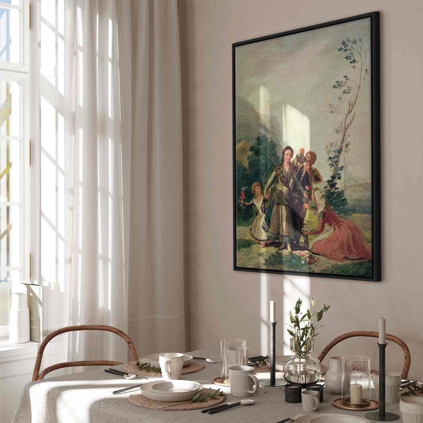 Leinwandbild - Francisco Goya – Spring or the Flower Seller