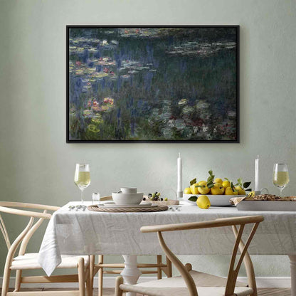 Leinwandbild - Waterlilies: Green Reflections (Claude Monet) Artgeist