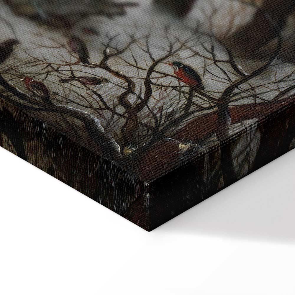 Leinwandbild - Pieter Brueghel the Younger – Winter Landscape with a Bird Trap