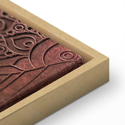 Leinwandbild - Mandala: Amber Silence