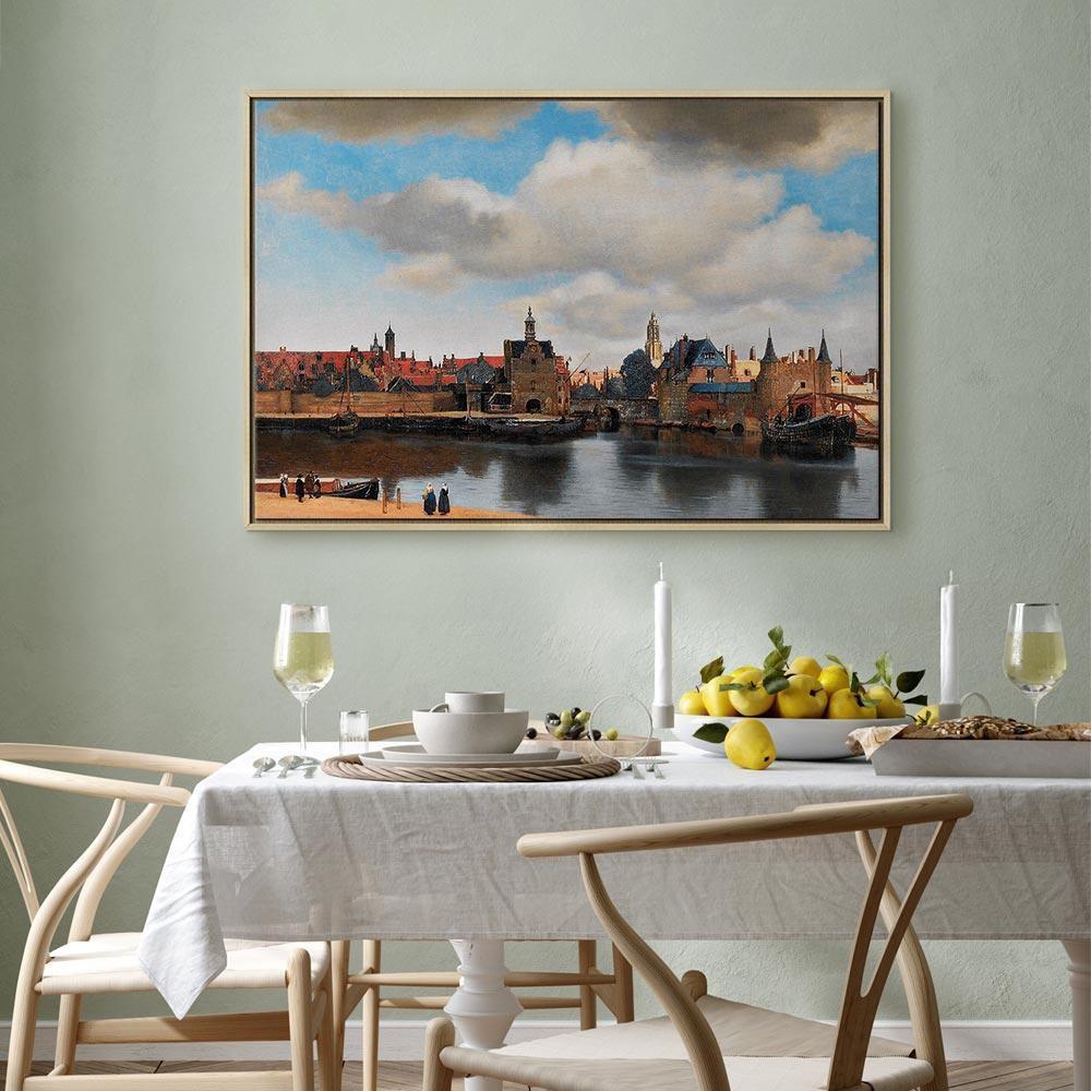 Leinwandbild - Jan Vermeer – View of Delft