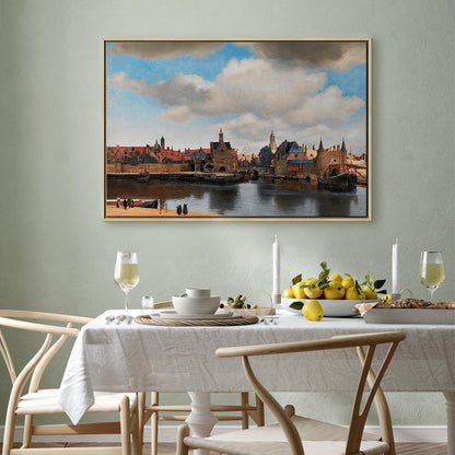 Leinwandbild - Jan Vermeer – View of Delft
