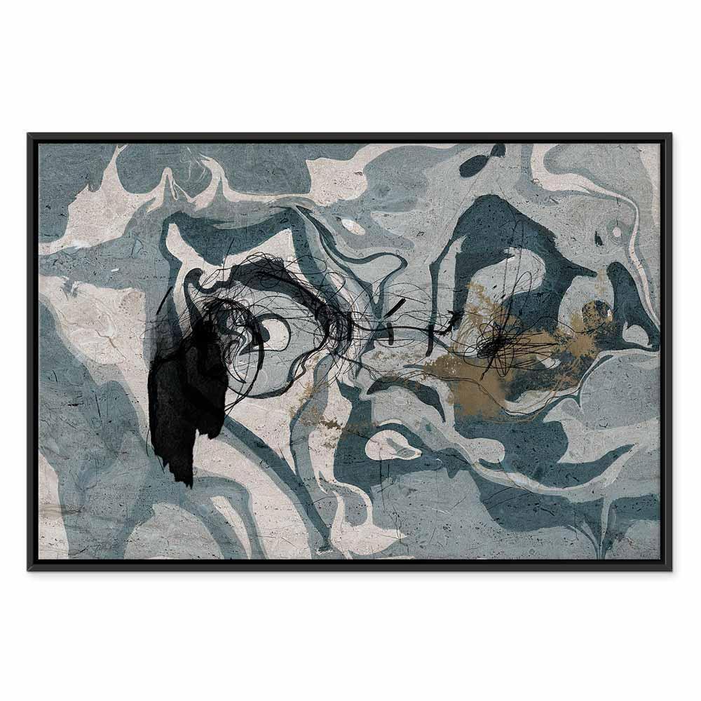 Leinwandbild - Marbled Reflection (1 Part) Wide