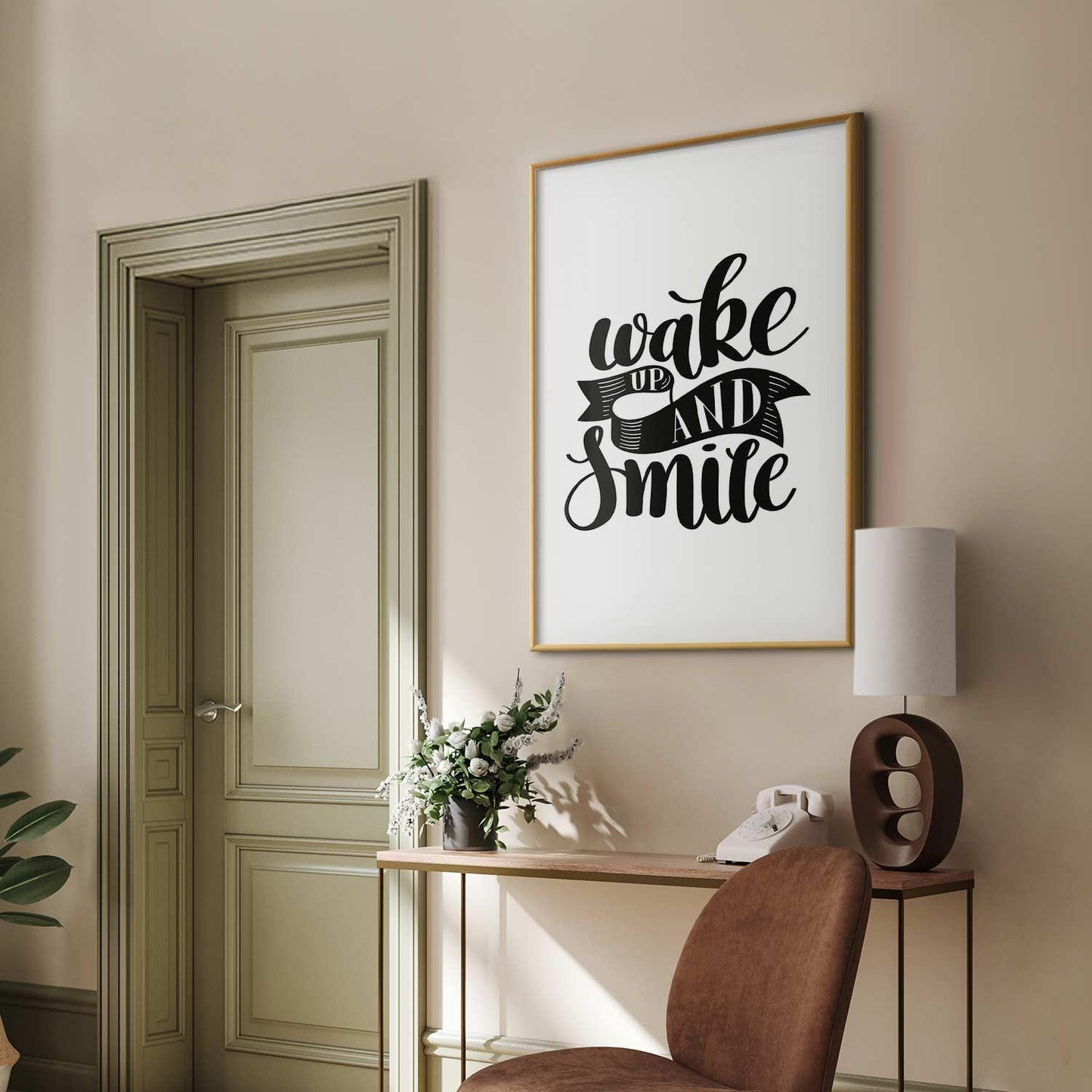 Poster - Wake Up and Smile