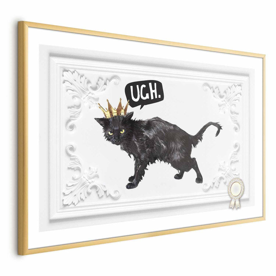 Poster - Cat with a Crown Artgeist