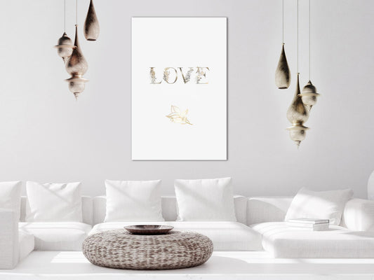 Leinwandbild - Love Is Strength (1 Part) Vertical Artgeist