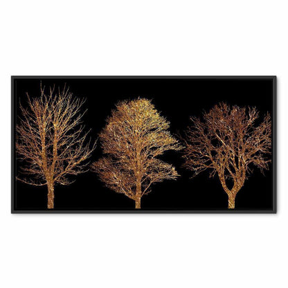 Leinwandbild - Golden Forest (1 Part) Wide