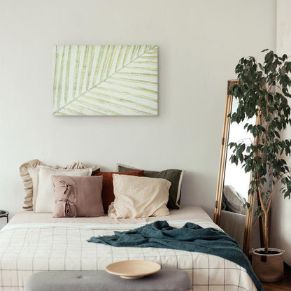 Leinwandbild - Palm Leaf (1 Part) Wide
