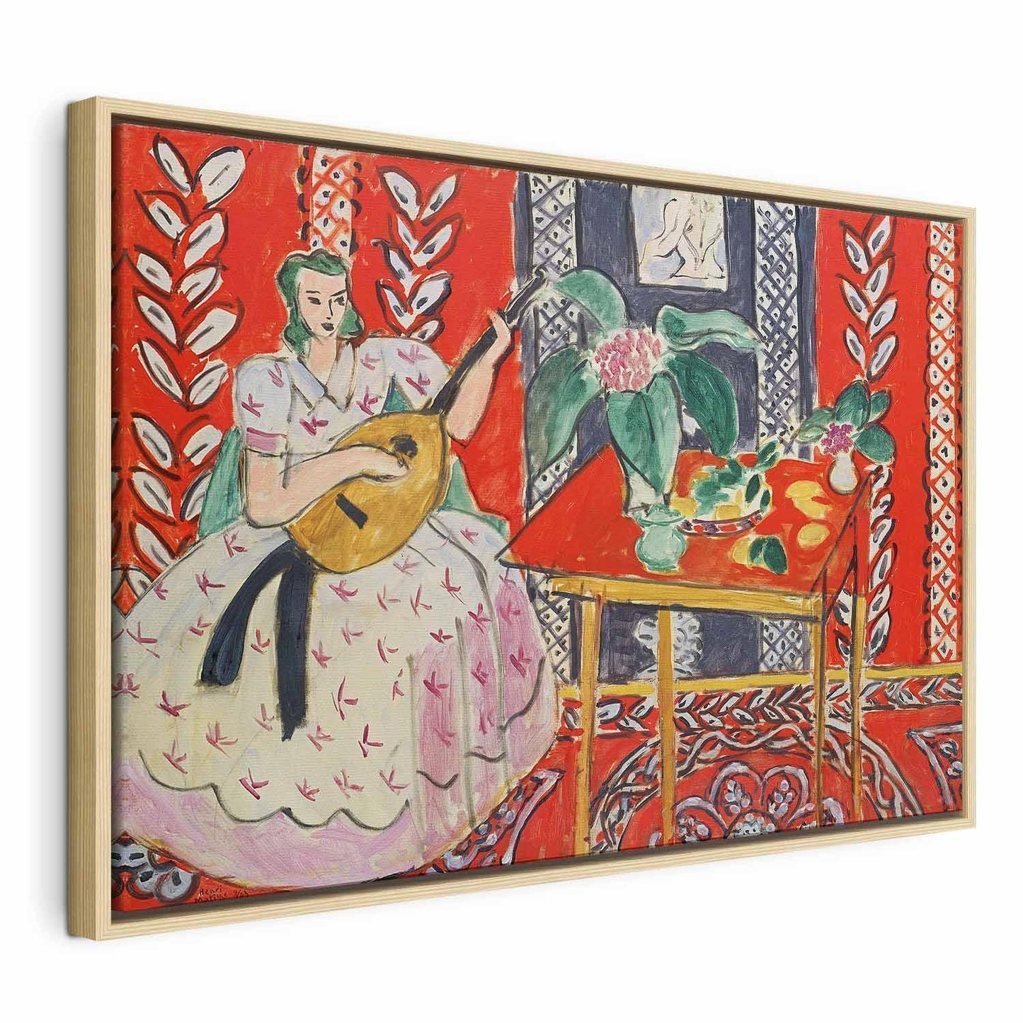 Leinwandbild - Henri Matisse – The Lute