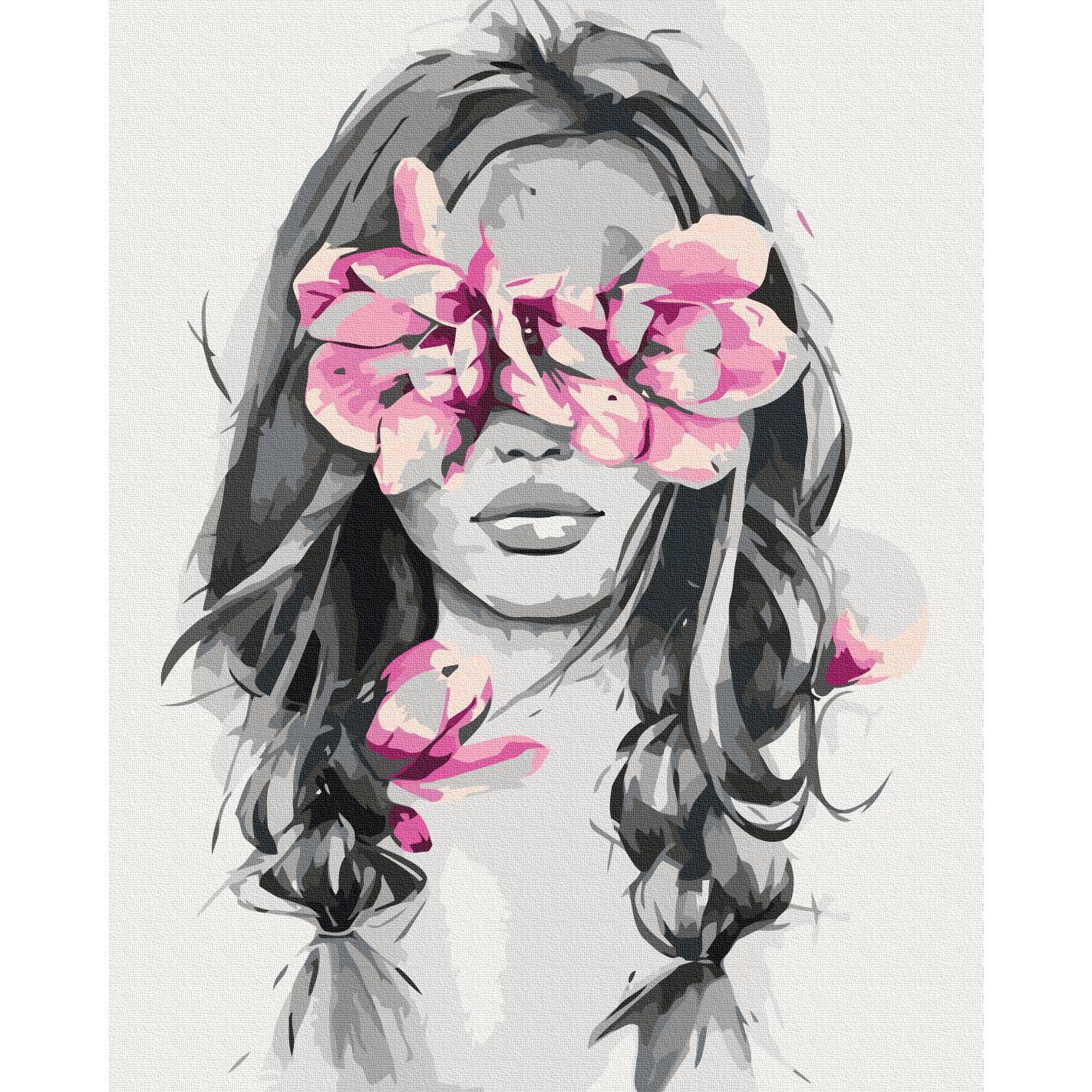 Malen nach Zahlen - Flowers On Eyes