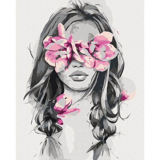 Malen nach Zahlen - Flowers On Eyes