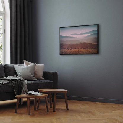 Leinwandbild - Sheep in Mountain Landscape (1-part) - Animals in Nature