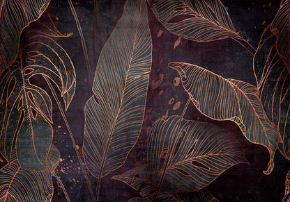 Fototapete - In a Maze of Leaves - Third Variant Artgeist