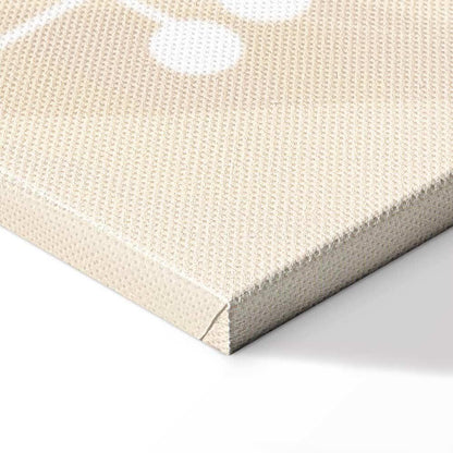 Leinwandbild - Morning in the Meadow - Various Pastel Plants on a Beige Background