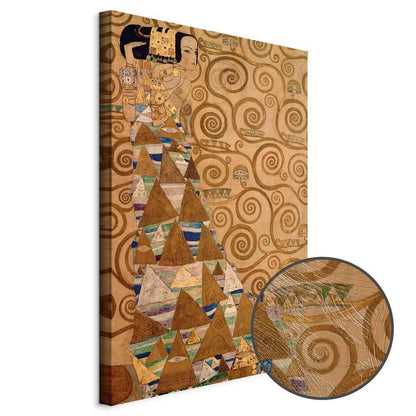 Leinwandbild - Gustav Klimt – Expectation