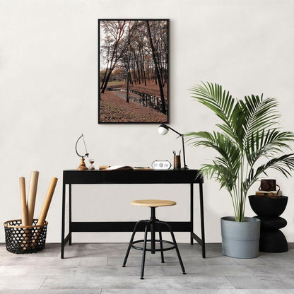 Leinwandbild - Autumn Walk (1 Part) Vertical