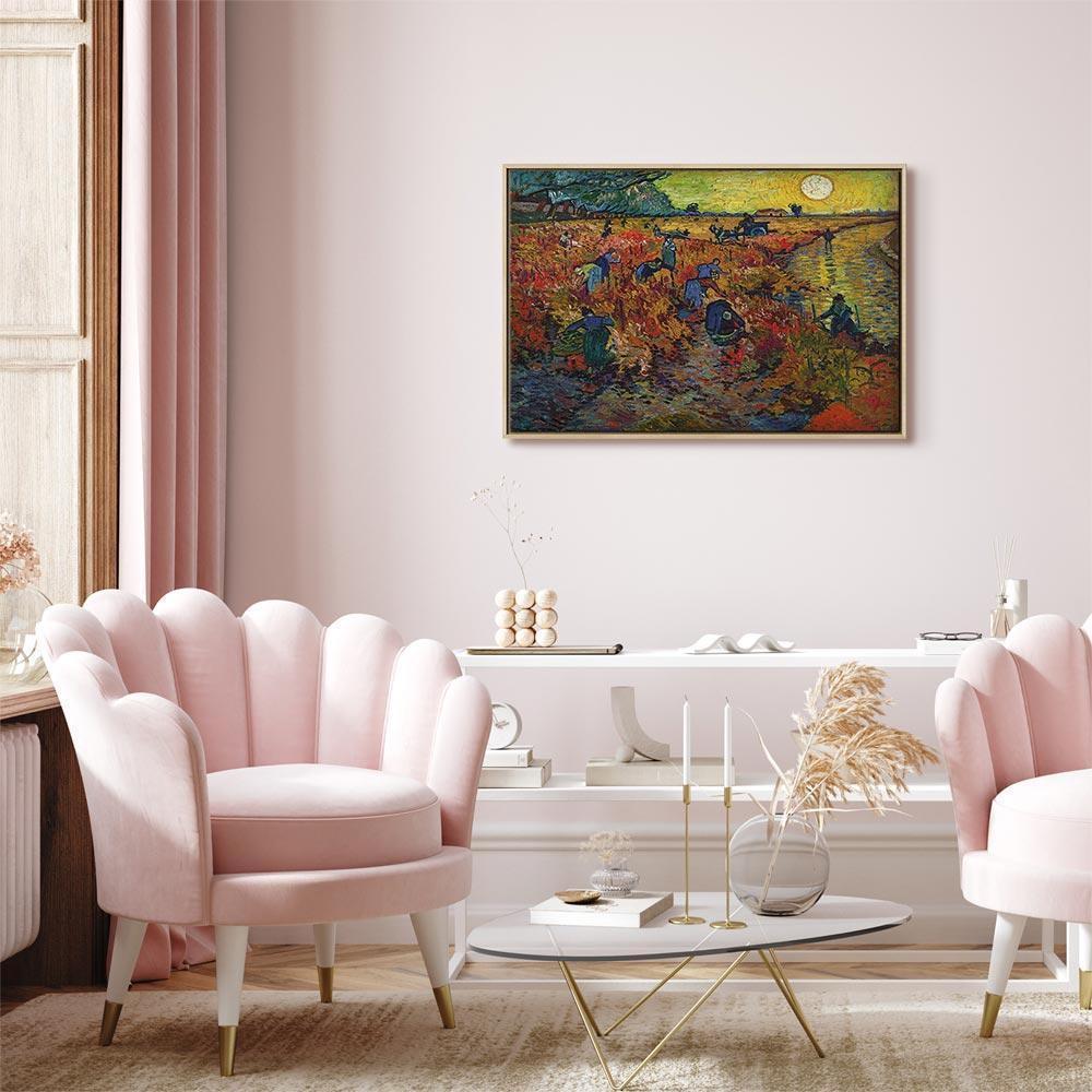 Leinwandbild - Vincent van Gogh – The Red Vineyard