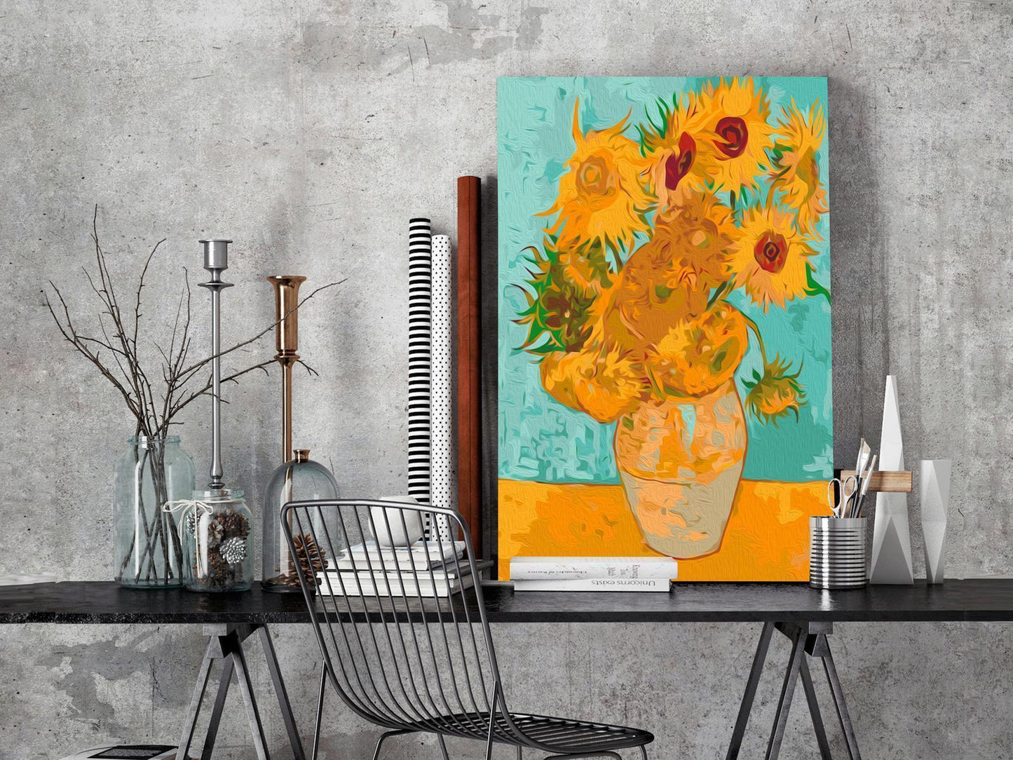 Van Goghs berühmte Sonnenblumen als DIY-Malset