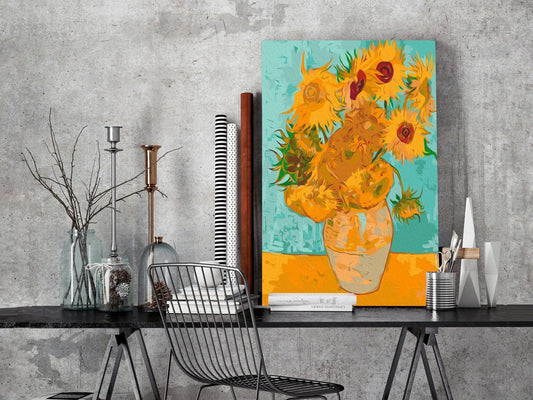 Van Goghs berühmte Sonnenblumen als DIY-Malset