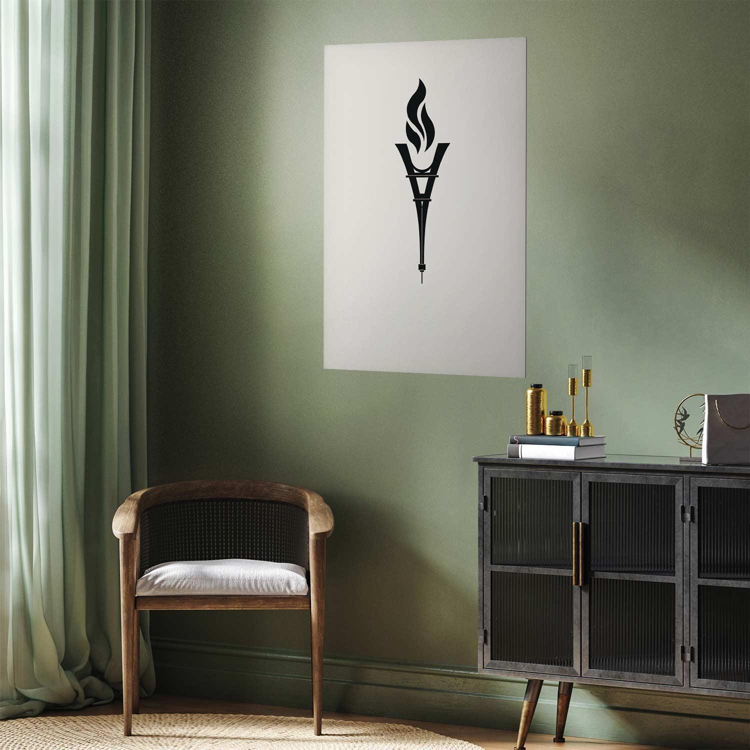 Poster - Torch Shaped Like the Eiffel Tower Artgeist