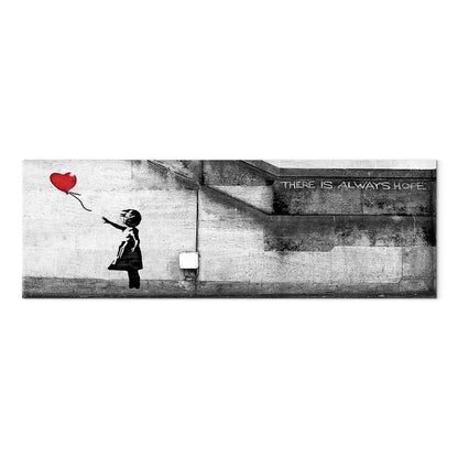 Leinwandbild - There is Always Hope (1 Part) Narrow Red