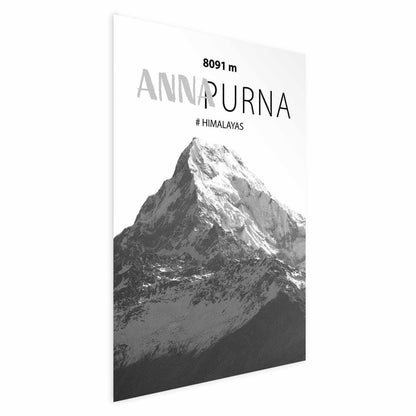 Poster - Majestic mountain peak Annapurna mountain crown mountain landscape