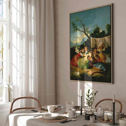 Leinwandbild - Francisco Goya – The Washerwomen