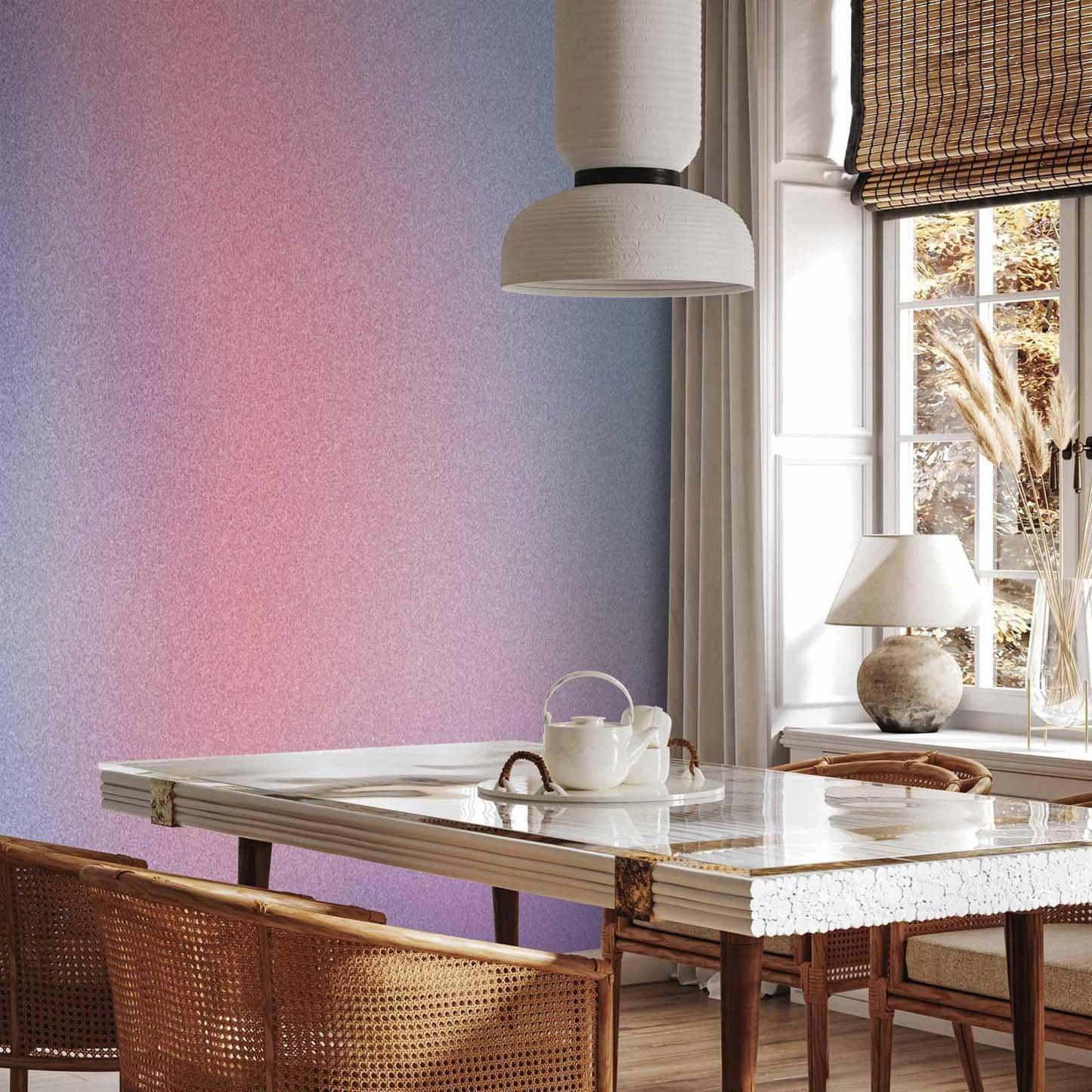 Fototapete - Rainbow Gradient - Delicate Multicolored Gradient Resembling Mist