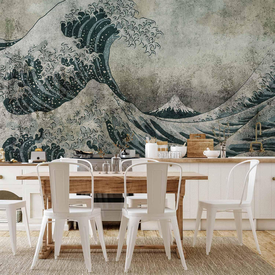 Fototapete „Große Welle“ – Die Kraft des Meeres als Wandkunst