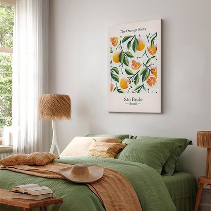 Leinwandbild - The Orange Story (1 Part) Vertical