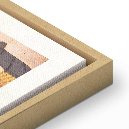 Leinwandbild - Woman With an Umbrella (1 Part) Vertical