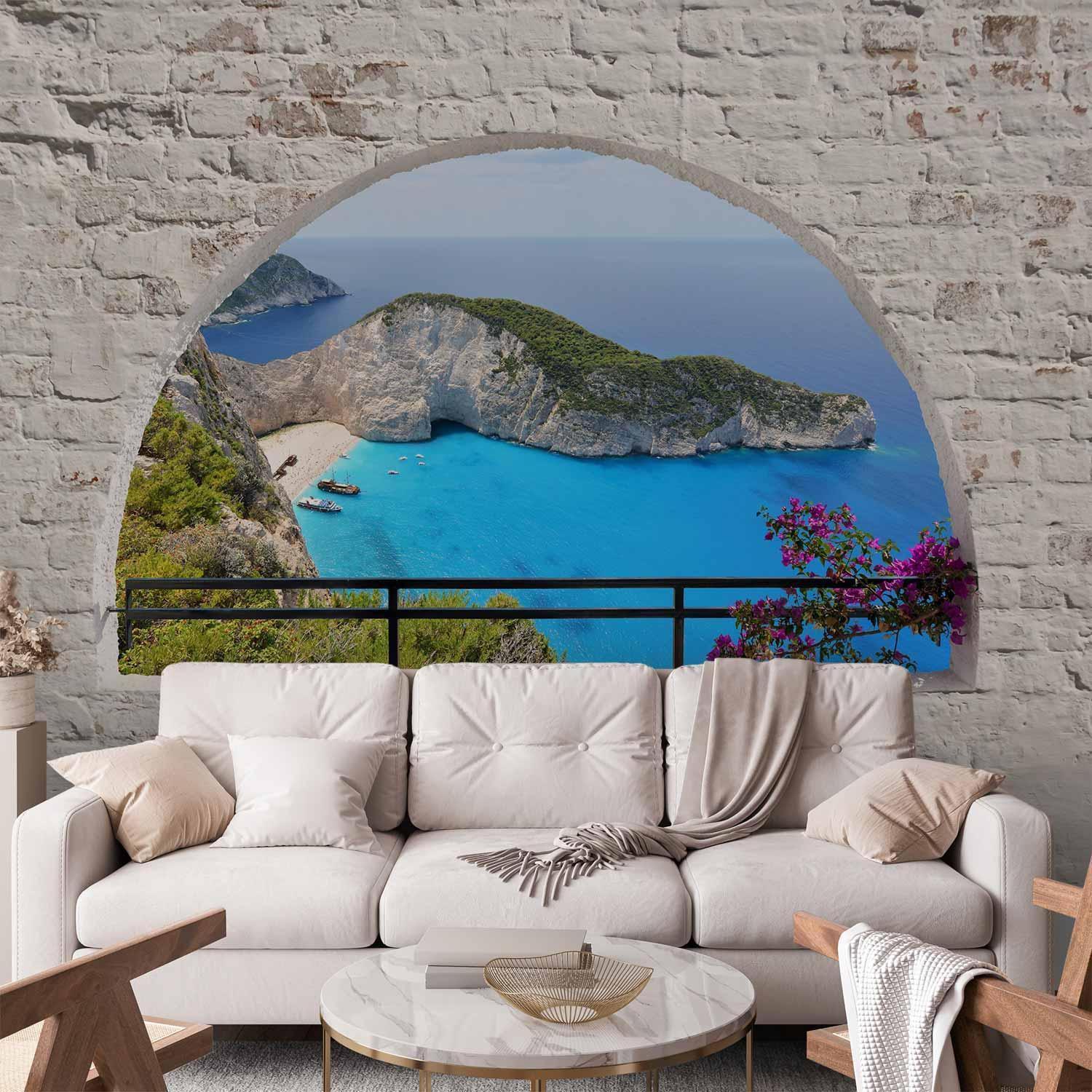 Fototapete Kalamaki Zakynthos – Traumhafte Küstenlandschaft aus Griechenland Sawelt