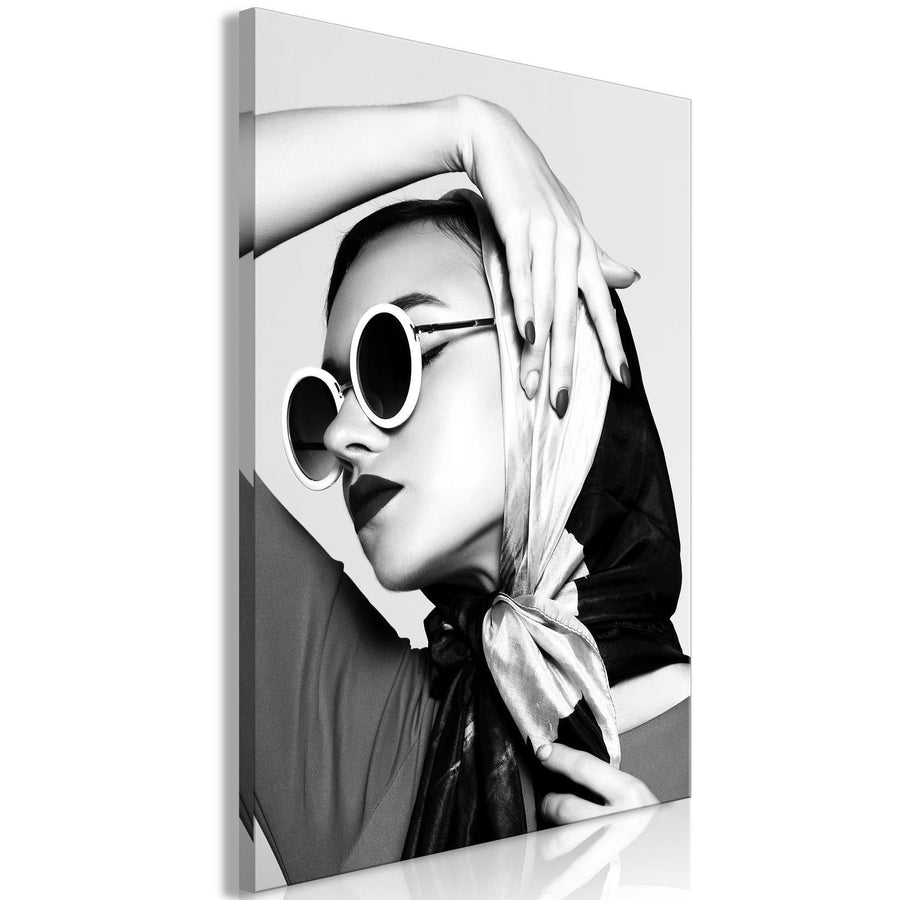 Leinwandbild - Stylish Lady (1 Part) Vertical Artgeist