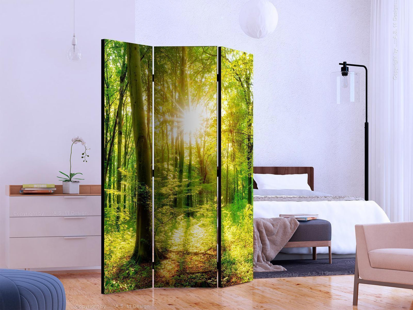 Paravent - Forest Rays Artgeist