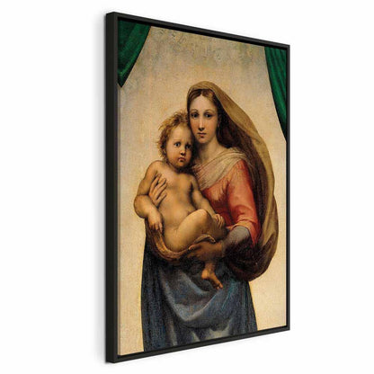 Leinwandbild - Raphael – Sistine Madonna (fragment)