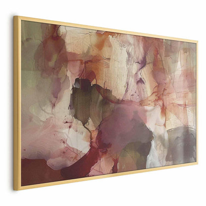 Poster - Spring Composition - glimmers and forms in watercolor technique