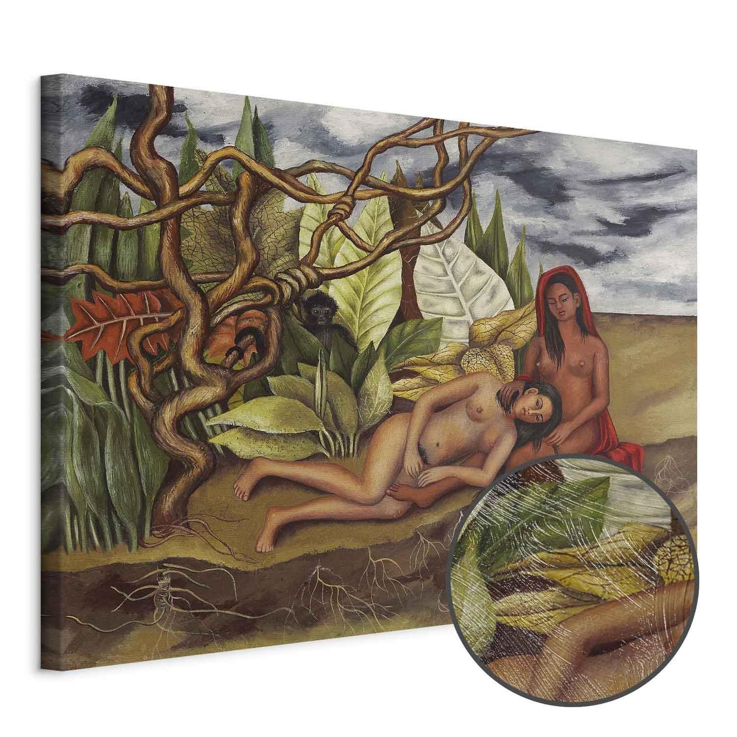 Leinwandbild - Frida Kahlo – Two Nudes in a Forest (The Earth Itself)