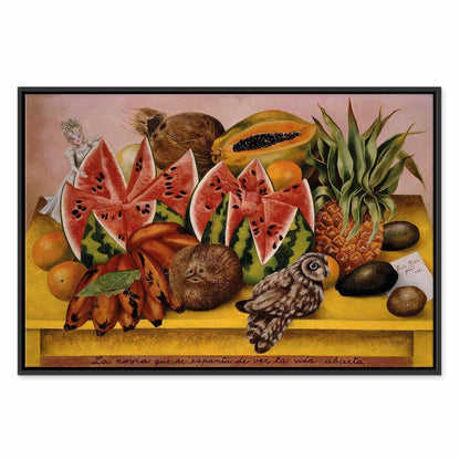 Leinwandbild - Frida Kahlo – A Bride Frightened at the Sight of Life Opened