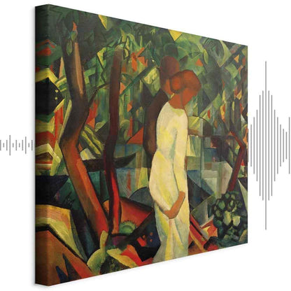 Leinwandbild - August Macke – Paar im Wald