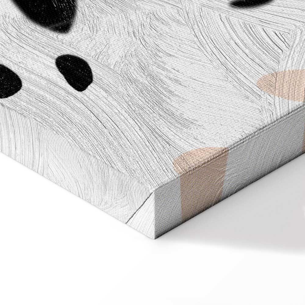 Leinwandbild - Cat in Monsteras (1 Part) Vertical