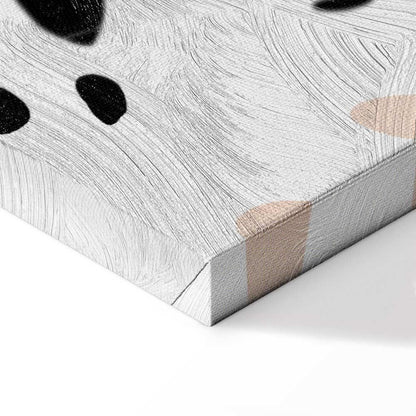 Leinwandbild - Cat in Monsteras (1 Part) Vertical