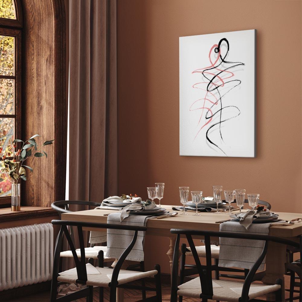 Leinwandbild - Tangled Passion (1 Part) Vertical